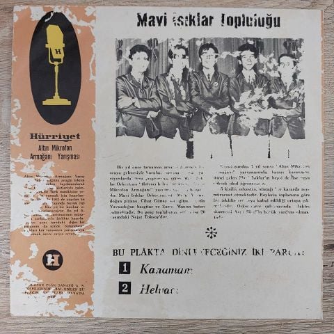 MAVİ IŞIKLAR - HELVACI 45LİK PLAK