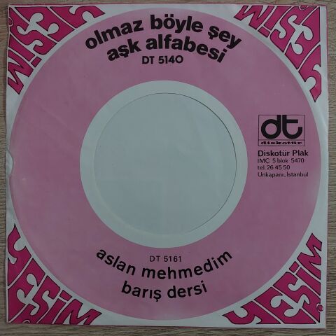 Yeşim – Aşk Alfabesi / Olmaz Böyle Şey 45LİK PLAK