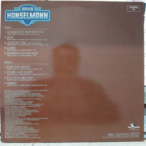 David Hanselmann – Somebody's Watchin' You LP PLAK