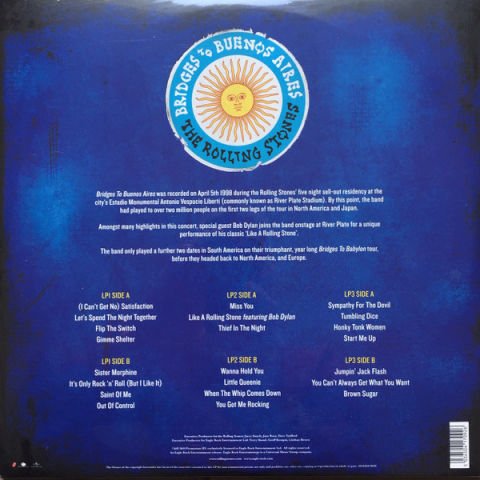The Rolling Stones – Bridges To Buenos Aires LP PLAK