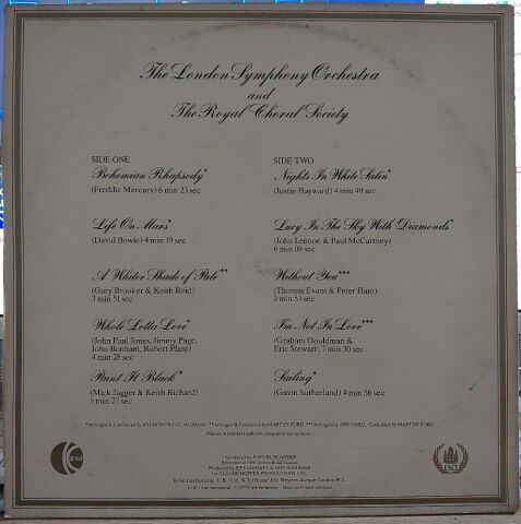 The London Symphony Orchestra And The Royal Choral Society – Classic Rock LP PLAK