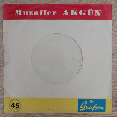 MUZAFFER AKGÜN - KEKLİK GİBİ KANADIMI SÜZMEDİM 45LİK PLAK