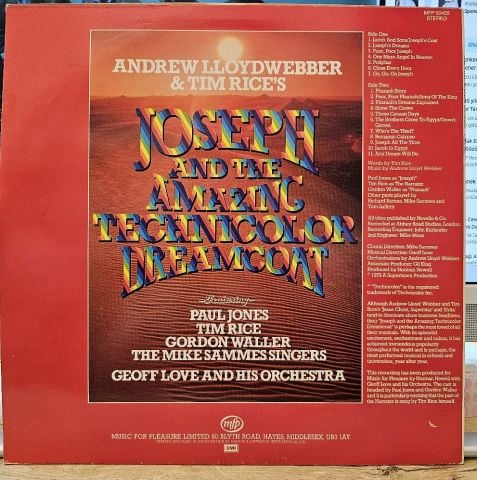 Andrew Lloyd Webber, Tim Rice, Paul Jones – Joseph And The Amazing Technicolour Dreamcoat LP PLAK