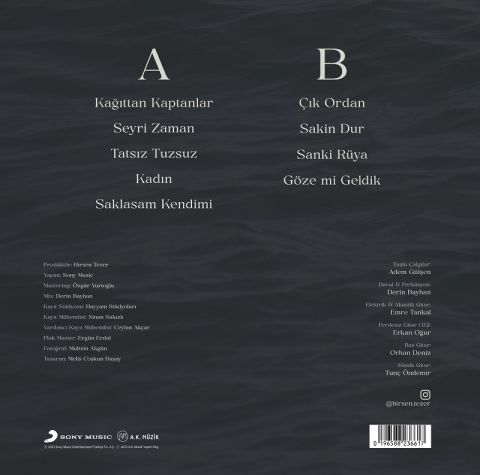 BİRSEN TEZER - KAĞITTAN KAPTANLAR LP PLAK