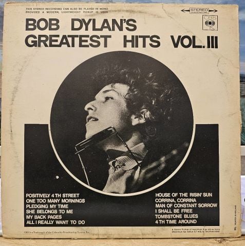 Bob Dylan – Bob Dylan's Greatest Hits Vol.III LP PLAK