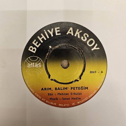 BEHİYE AKSOY - ARIM BALIM PETEĞİM 45LİK PLAK