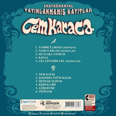 Cem Karaca - Yayınlanmamış Kayıtlar LP PLAK