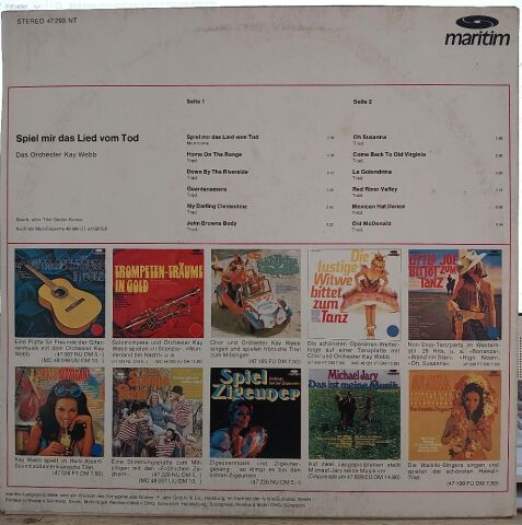 Das Orchester Kay Webb* – Spiel Mir Das Lied Vom Tod LP PLAK