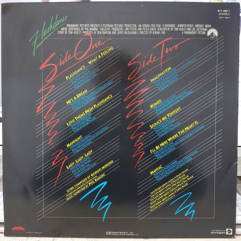 Various – Flashdance (Original Soundtrack From The Motion Picture) LP PLAK