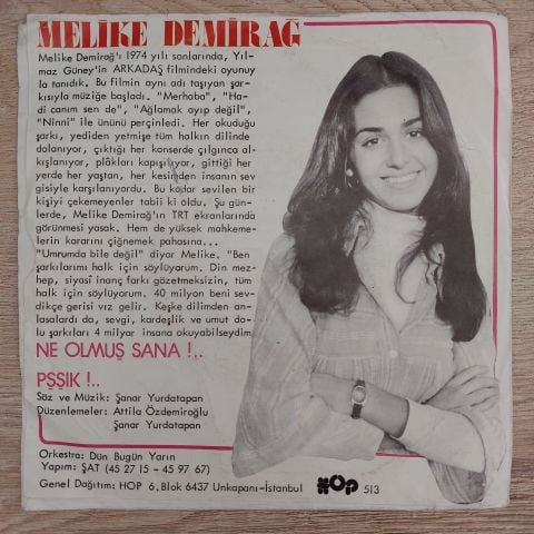 MELİKE DEMİRAĞ - NE OLMUŞ SANA 45LİK PLAK