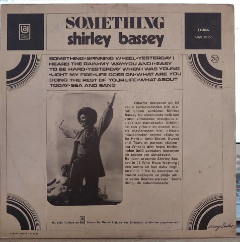 SHİRLEY BASSEY - SOMETHİNG LP PLAK