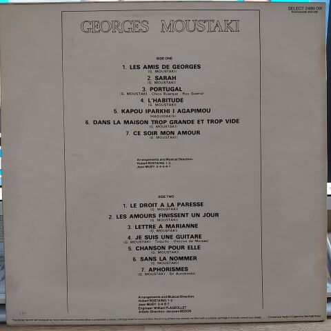 Georges Moustaki – Georges Moustaki LP PLAK