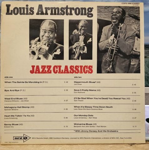 Louis Armstrong – Jazz Classics LP PLAK