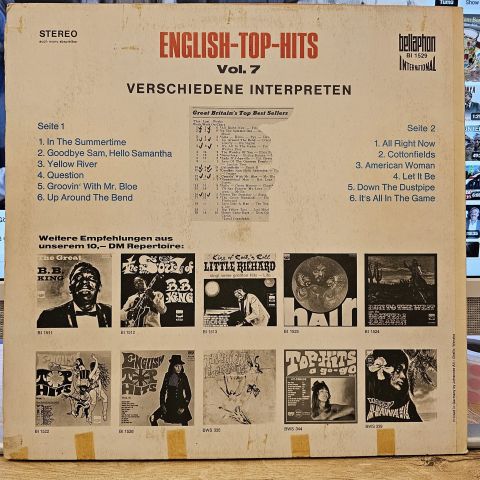 Unknown Artist – English Top Hits Vol. 7 LP PLAK