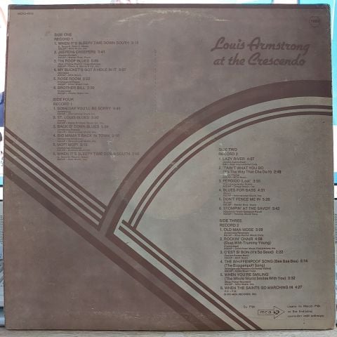 Louis Armstrong – Louis Armstrong At The Crescendo LP PLAK