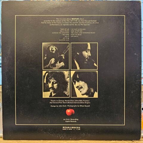 The Beatles – Let It Be LP PLAK (RENKLİ PLAK RED)