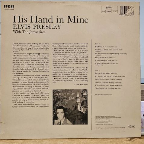 Elvis Presley – His Hand In Mine LP PLAK