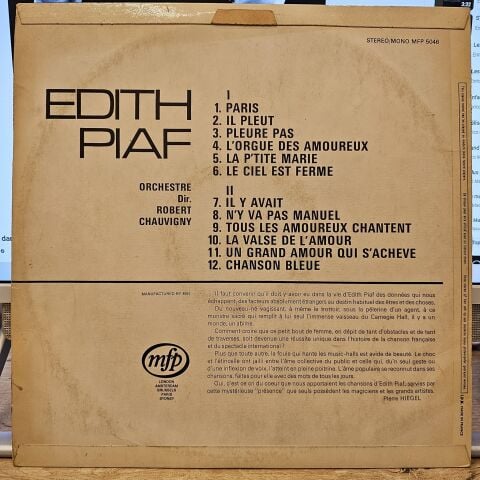 Edith Piaf – Edith Piaf LP PLAK