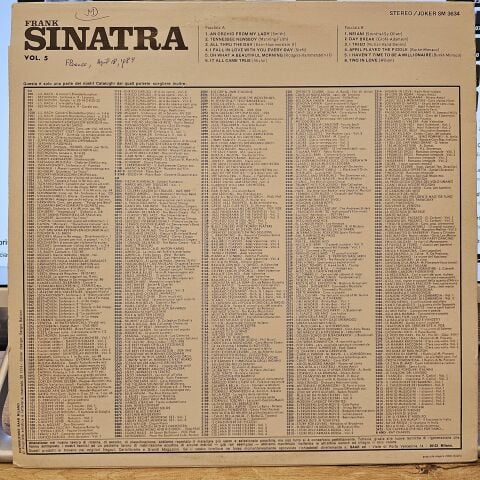 Frank Sinatra – Vol. 5 LP PLAK