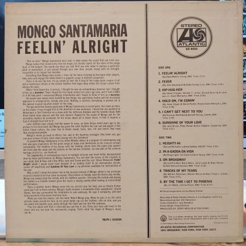 Mongo Santamaria – Feelin' Alright LP PLAK