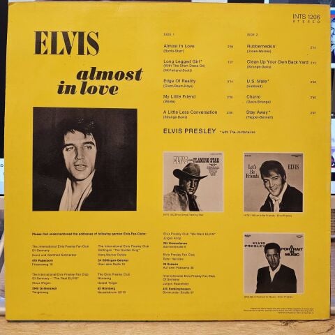 Elvis Presley – Almost In Love LP PLAK