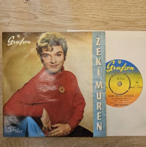 Zeki Müren – Arım, Balım, Peteğim / Aşkdan Da Üstün 45LİK PLAK