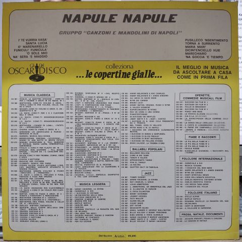 Gruppo Canzoni E Mandolini Di Napoli – Napule Napule LP PLAK
