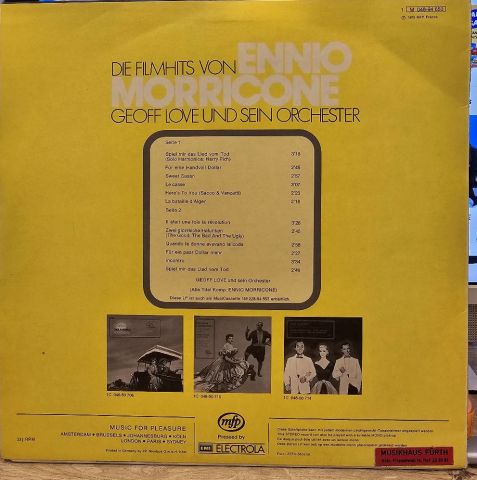 Geoff Love Und Sein Orchester – Die Filmhits Von Ennio Morricone LP PLAK