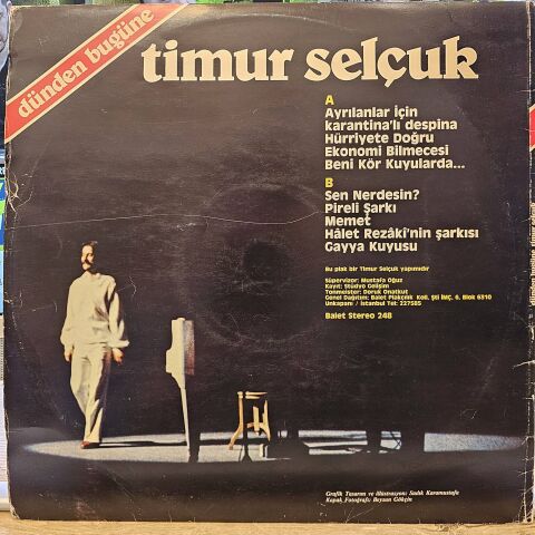 Timur Selçuk – Dünden Bugüne LP PLAK