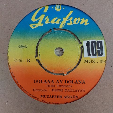 MUZAFFER AKGÜN - DOLANA AY DOLANA 45LİK PLAK