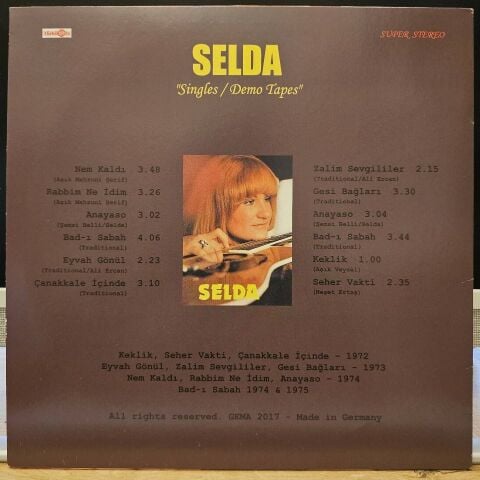 Selda Bağcan – Singles and Demo Tapes LP PLAK