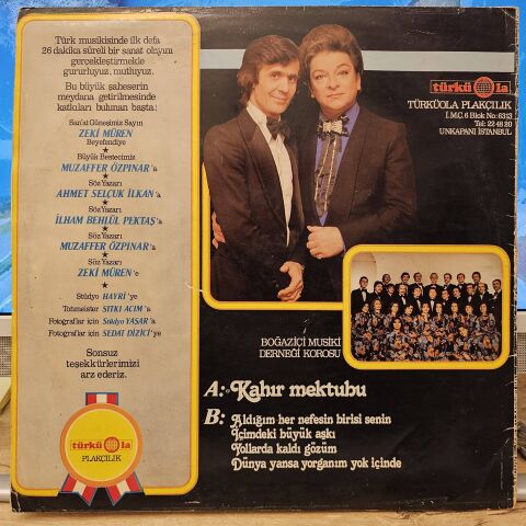 Zeki Müren – Özpınar'ın Pınarından Kahır Mektubu LP PLAK