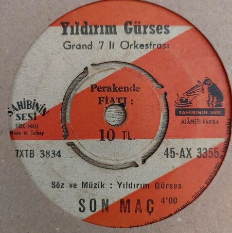 Necati Karakaya, Yıldırım Gürses, Grand 7'li Orkestrası – Son Gol / Son Maç 45Lİ PLAK