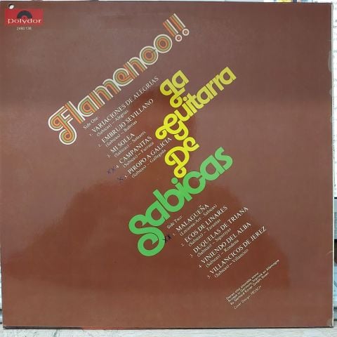 Sabicas – Flamenco !! La Guitarra De Sabicas LP PLAK