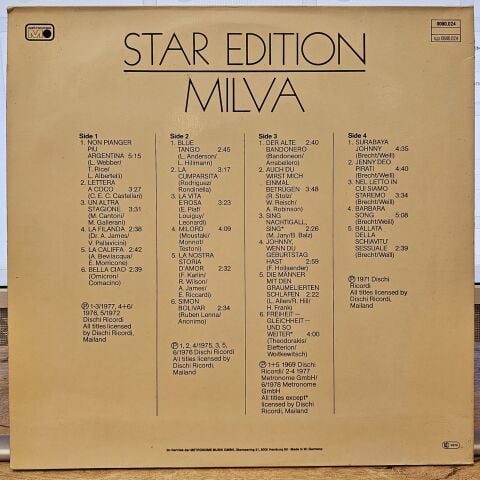 Milva – Star Edition LP PLAK