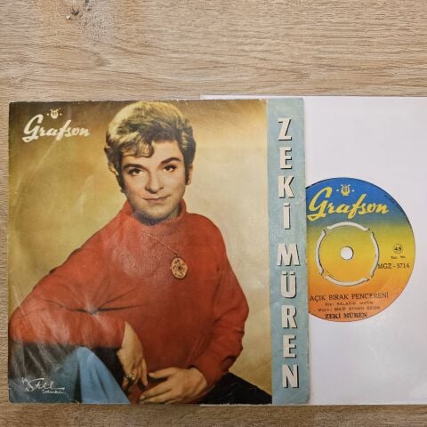 Zeki Müren – Açık Bırak Pencereni / Zalimin Zulmü 45LİK PLAK
