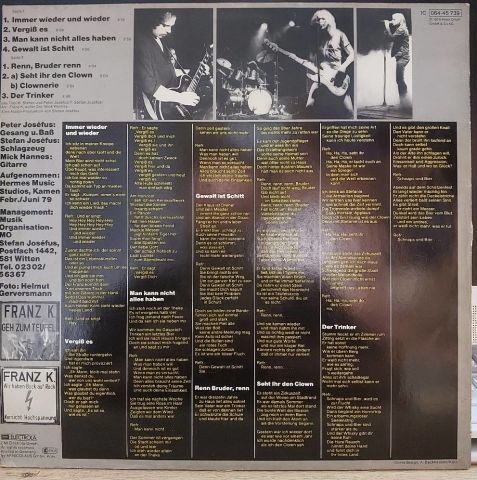 Franz K. – Gewalt Ist Schitt LP PLAK