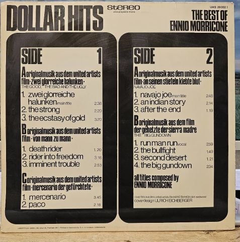 Ennio Morricone – Dollar Hits (The Best Of Ennio Morricone) LP PLAK