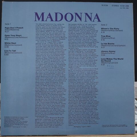 Madonna – True Blue LP PLAK
