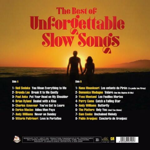ÇEŞİTLİ SANATÇILAR - THE UNFORGETTABLE SLOW SONGS LP PLAK