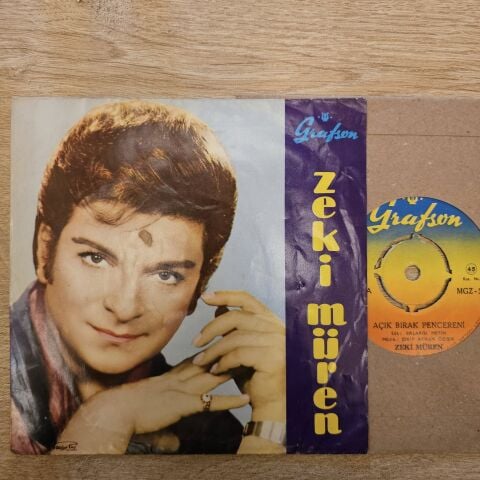 Zeki Müren – Açık Bırak Pencereni / Zalimin Zulmü 45LİK PLAK
