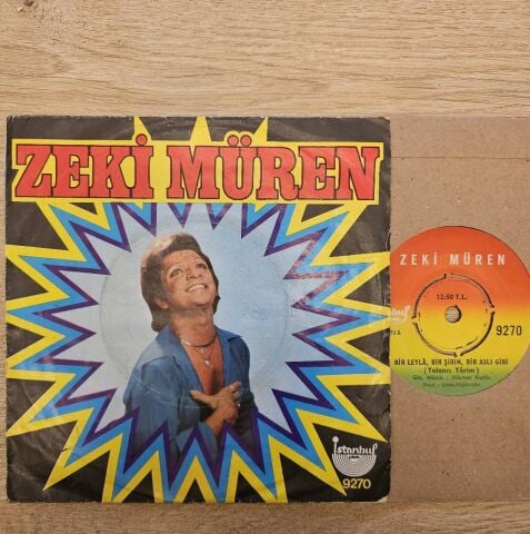 Zeki Müren – Nasıl İçmem Arkadaşım / Bir Leylâ, Bir Şirin, Bir Aslı Gibi (Yalancı Yârim) 45LİK PLAK