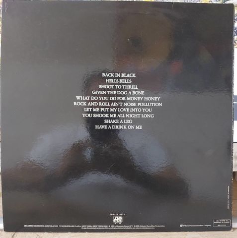 AC/DC – Back In Black LP PLAK