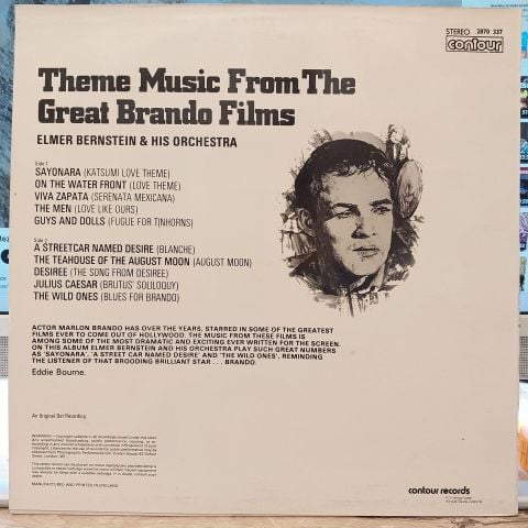 Elmer Bernstein And His Orchestra – Theme Music From The Great Brando Films LP PLAK