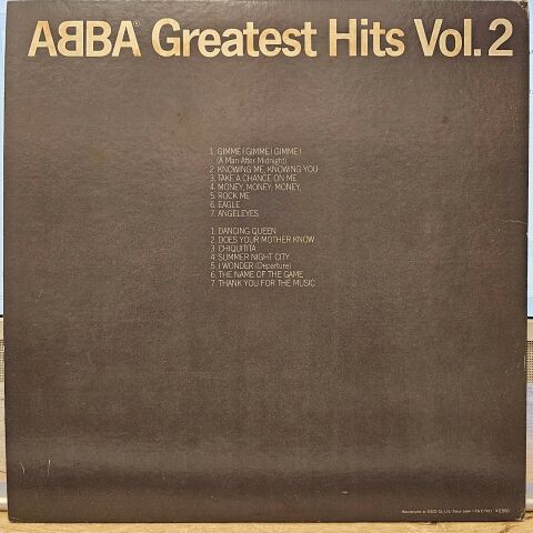 ABBA – Greatest Hits Vol. 2 LP PLAK
