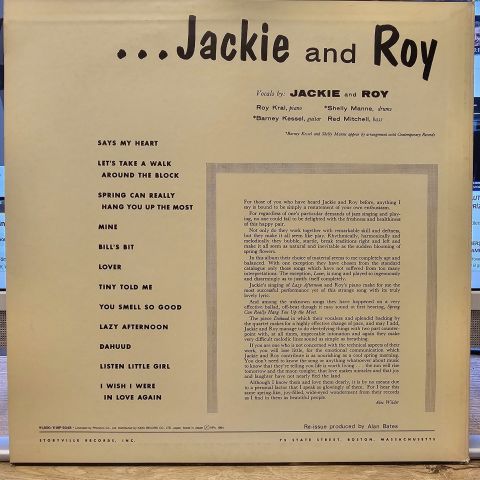 Jackie And Roy – Storyville Presents Jackie And Roy LP PLAK