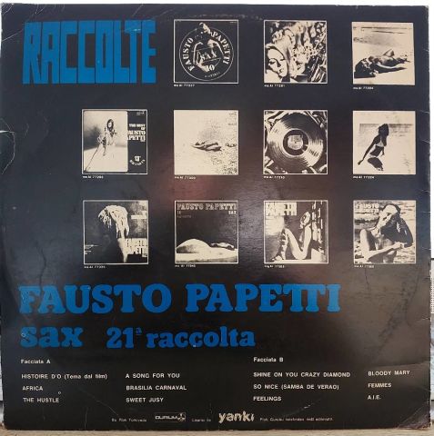 Fausto Papetti Sax* – 21a Raccolta LP PLAK