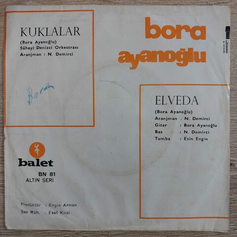 BORA AYANOĞLU - KUKLALAR 45LİK PLAK