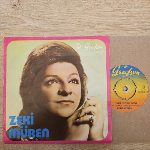 Zeki Müren – Unut Sevme Beni / Bir Ateşim Yanarım 45LİK PLAK