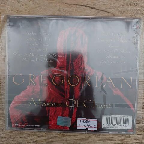 GREGORIAN - MASTERS OF CHANT CD